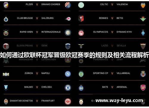如何通过欧联杯冠军晋级欧冠赛季的规则及相关流程解析 如何通过欧联杯冠军晋级欧冠赛季的规则及相关流程解析